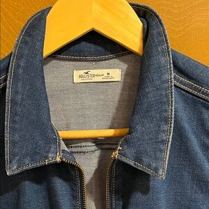 Hollister Dark Blue Denim dress medium